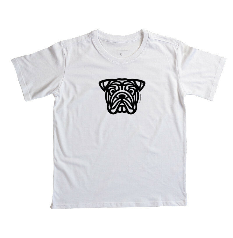 Camiseta Infantil Buldogue Inglês - Tribal