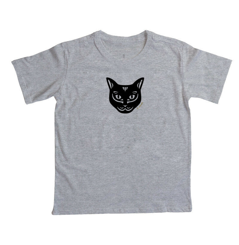 Camiseta Infantil Gato Preto - Tribal