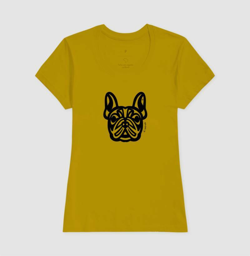 Camiseta Buldogue Francês - Tribal