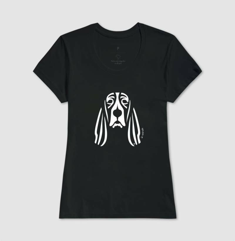 Camiseta Basset Hound - Tribal