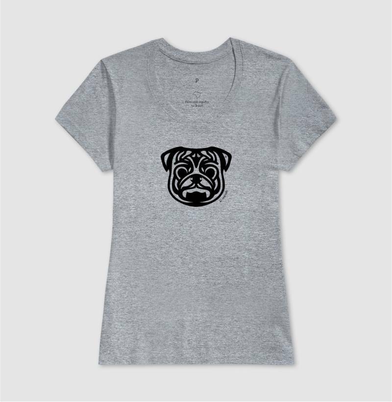 Camiseta Pug - Tribal