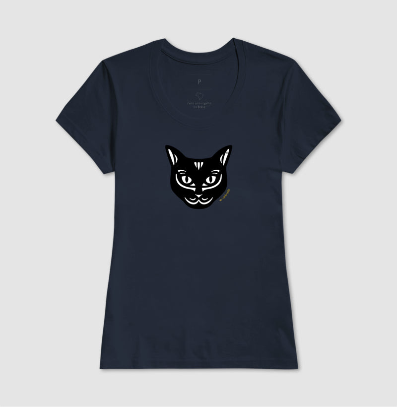 Camiseta Gato Preto - Tribal