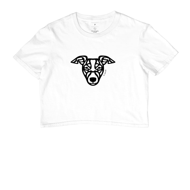 Camiseta Cropped Whippet - Tribal