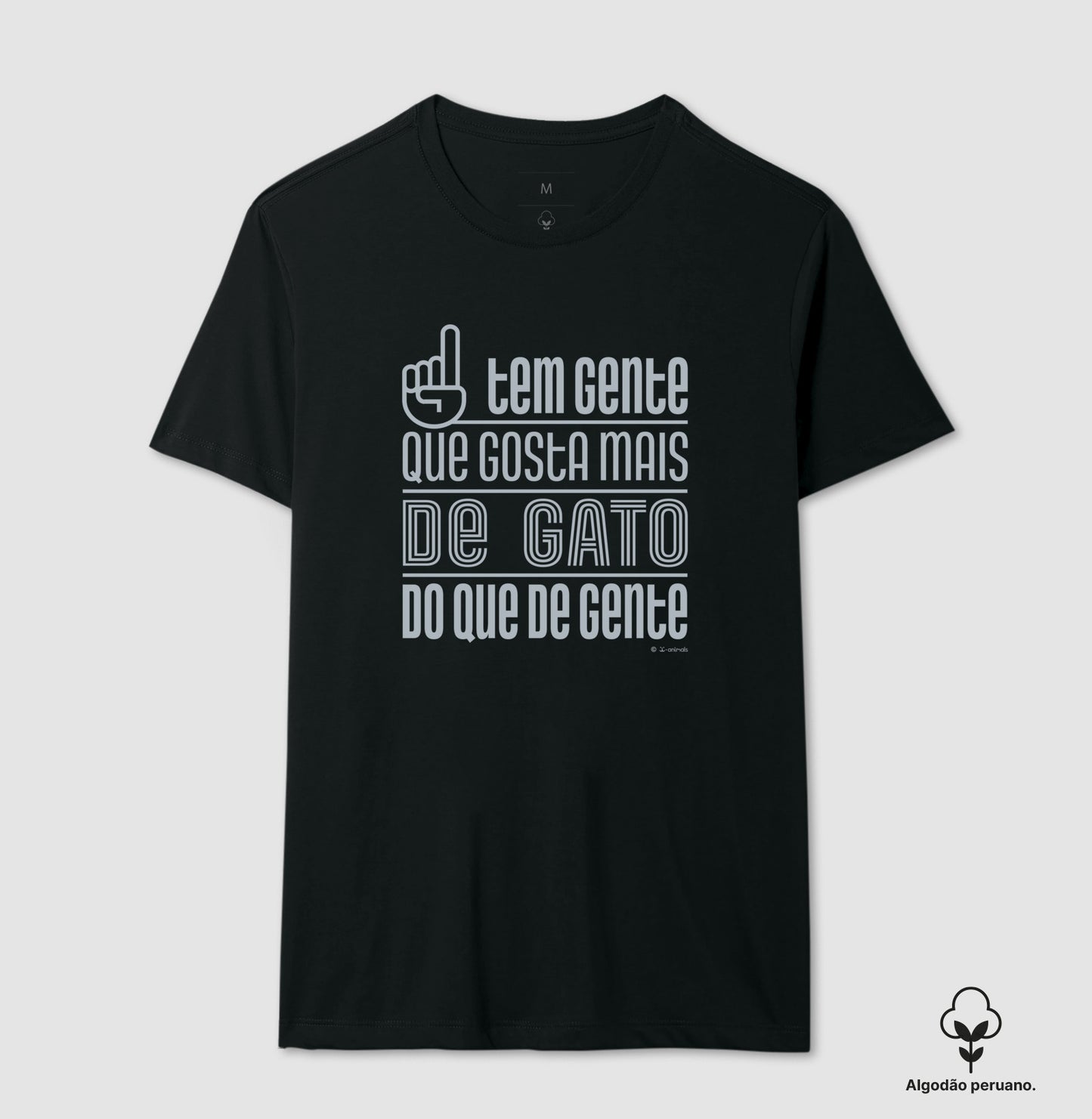 Camiseta “Inca Soft” Tem Gente que gosta mais de Gato do que de gente