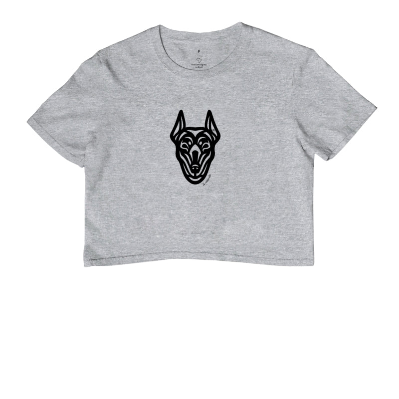 Camiseta Cropped Doberman - Tribal