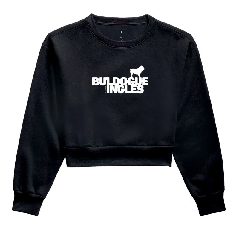 Moletom Cropped Buldogue Inglês - Identidade