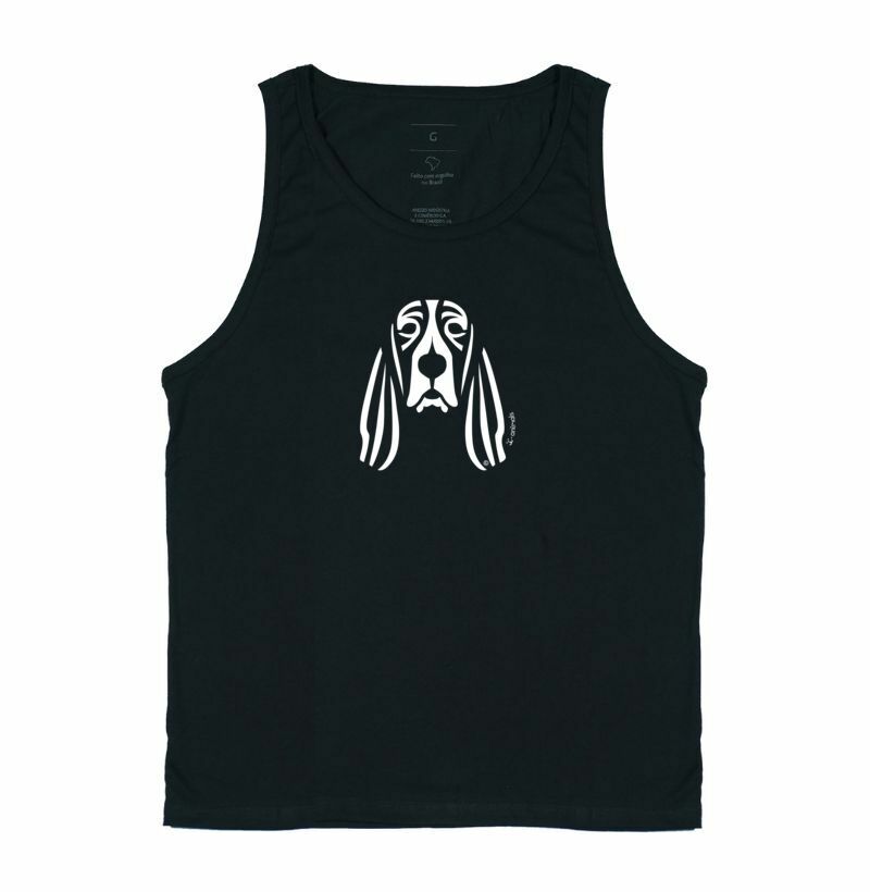 Camiseta Regata Basset Hound - Tribal