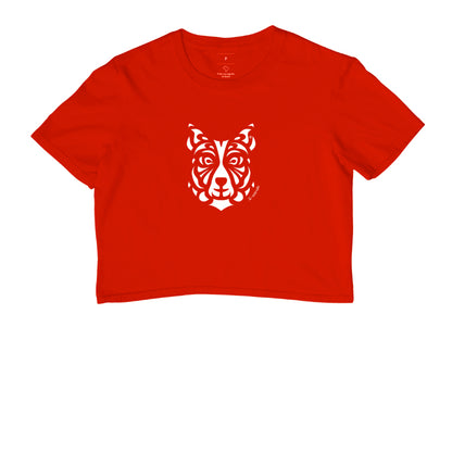 Camiseta Cropped Border Collie - Tribal