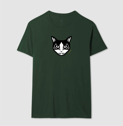 Camiseta Gato Preto e Branco - Tribal