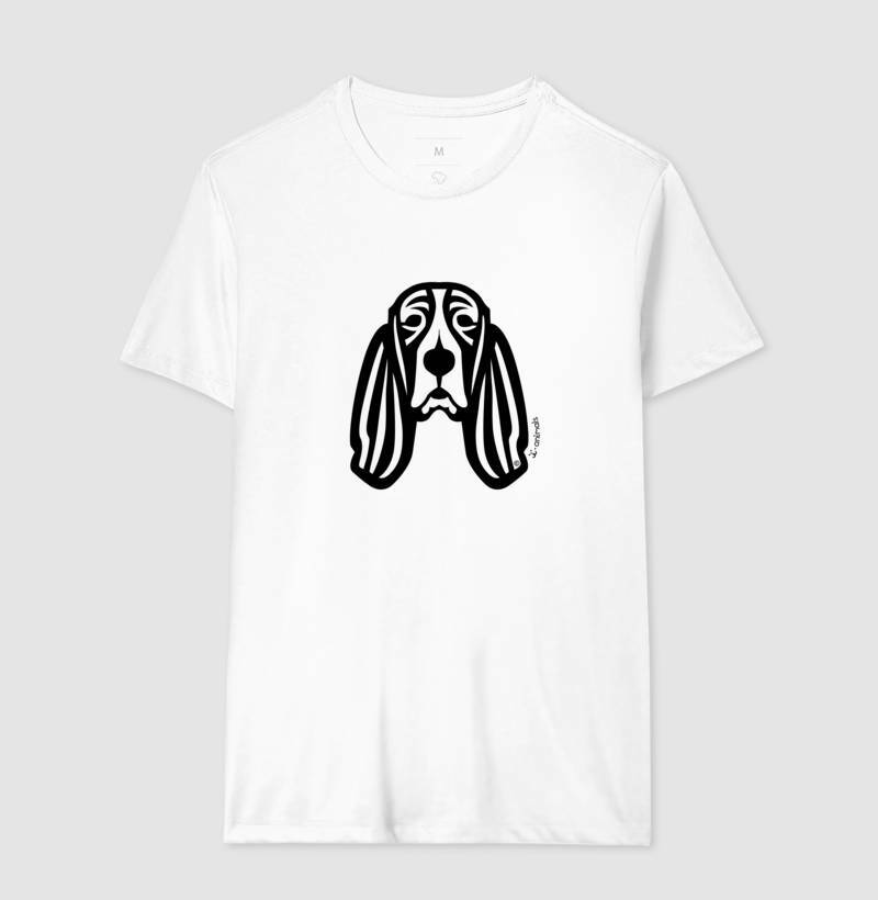 Camiseta Basset Hound - Tribal