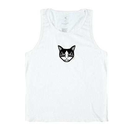 Camiseta Regata Gato Preto e Branco - Tribal