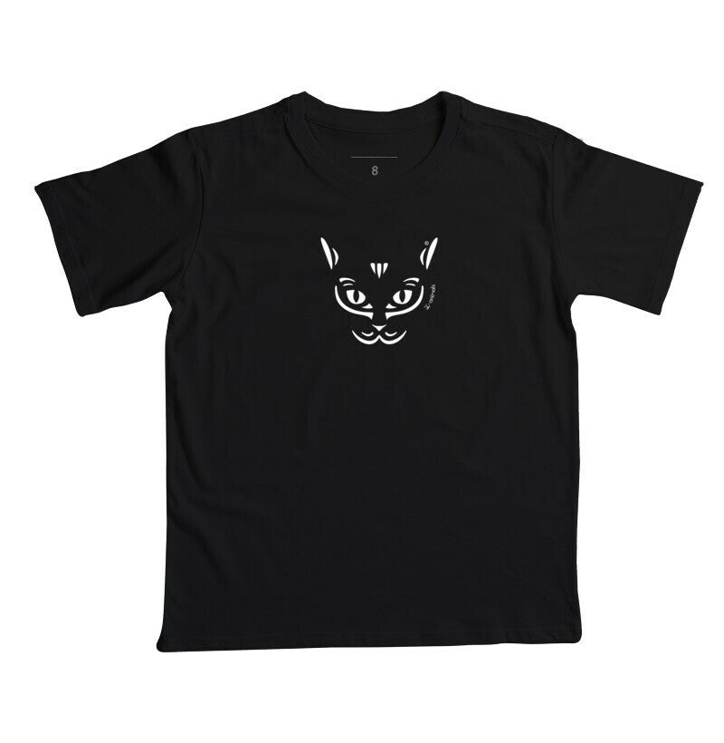 Camiseta Infantil Gato Preto - Tribal