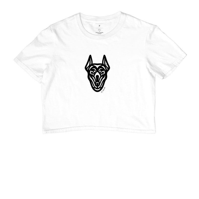 Camiseta Cropped Doberman - Tribal