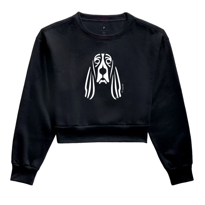 Moletom Cropped Basset Hound - Tribal