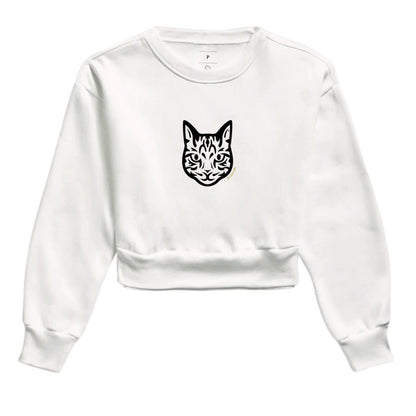 Moletom Cropped Gato Tigrado - Tribal