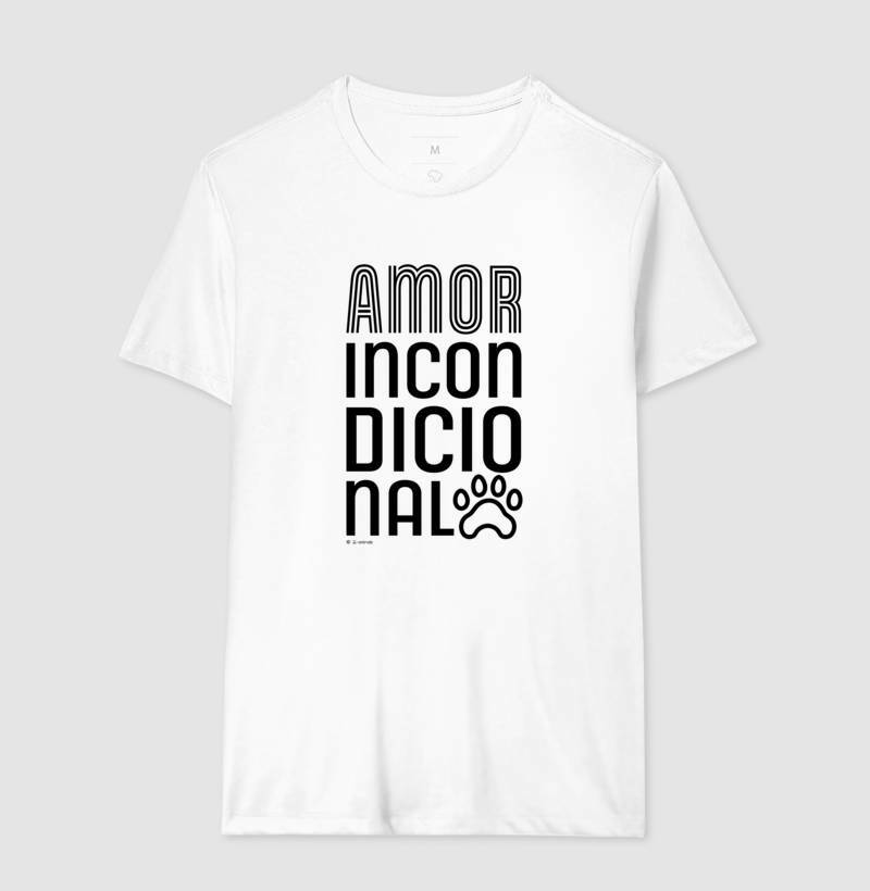 Camiseta Amor Incondicional - Feminino / Branca