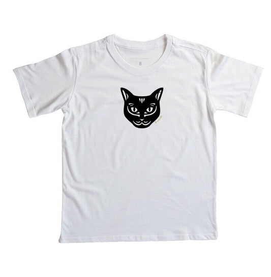 Camiseta Infantil Gato Preto - Tribal