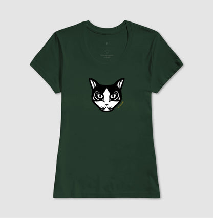 Camiseta Gato Preto e Branco - Tribal