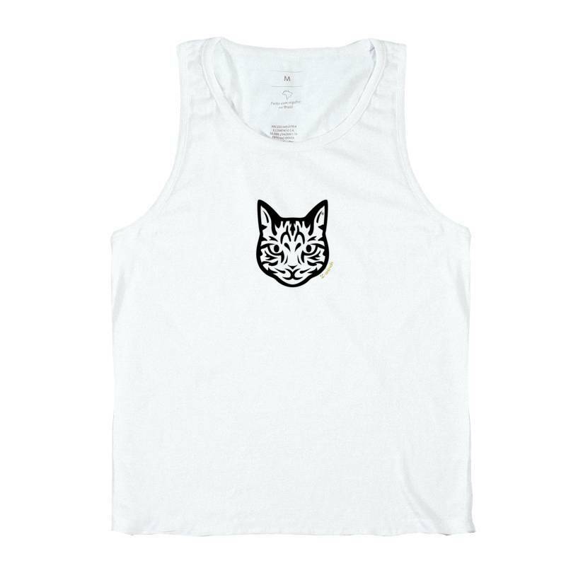 Camiseta Regata Gato Tigrado - Tribal