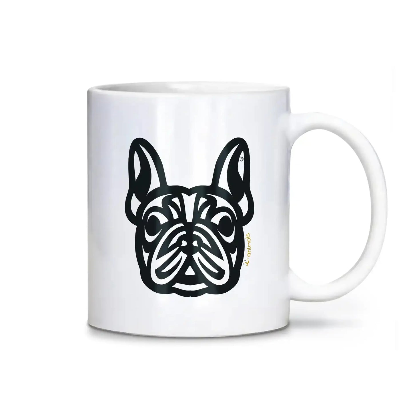 Caneca Buldogue Francês - Tribal i-animals