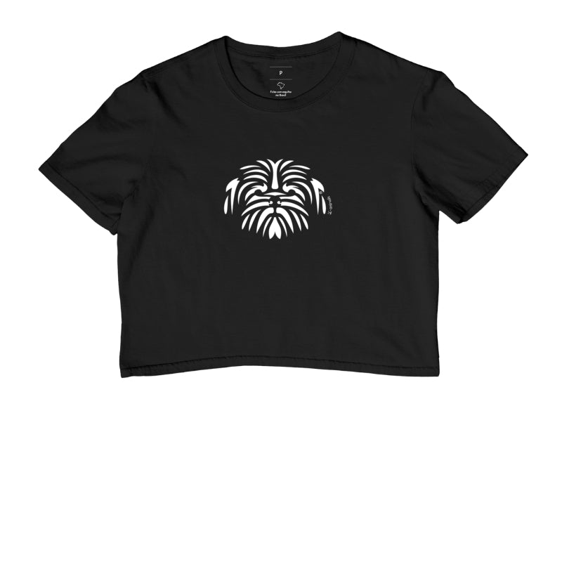 Camiseta Cropped Shih Tzu - Tribal