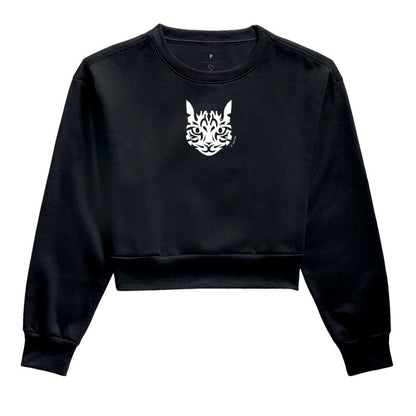 Moletom Cropped Gato Tigrado - Tribal