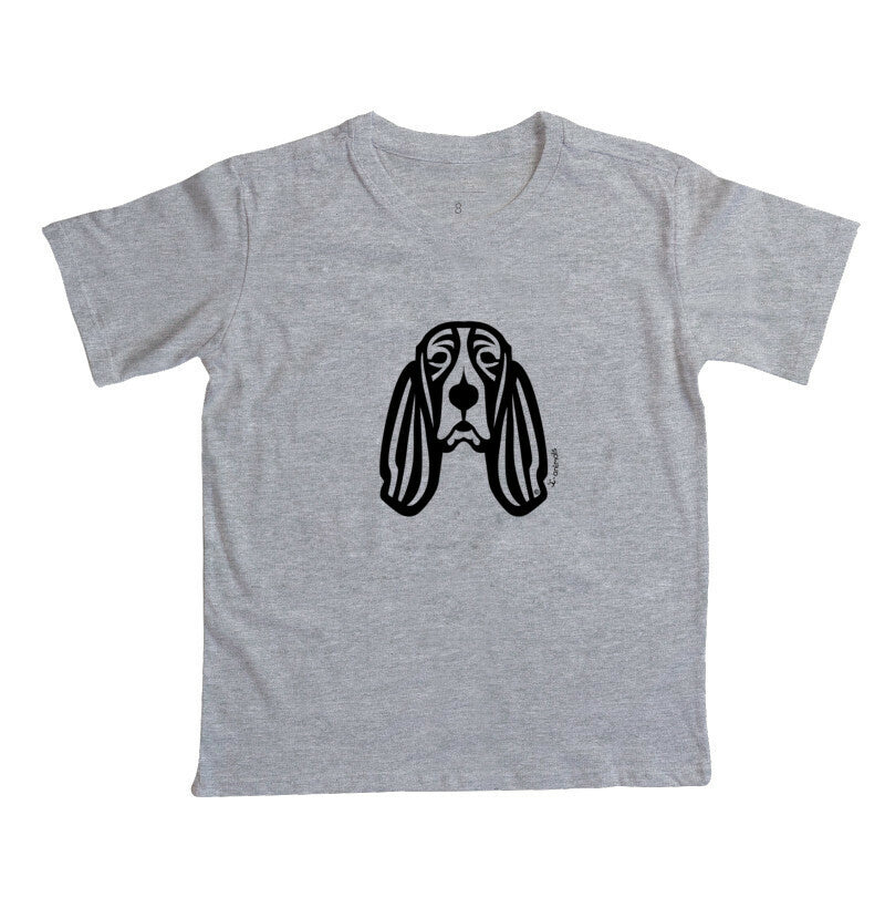 Camiseta Infantil Basset Hound - Tribal