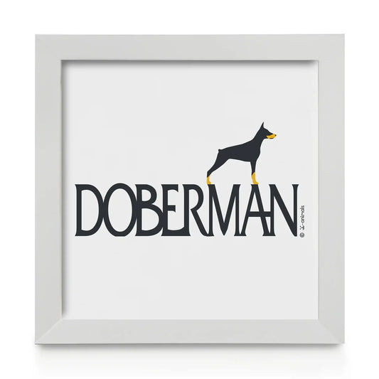 Quadro decorativo Doberman - Identidade