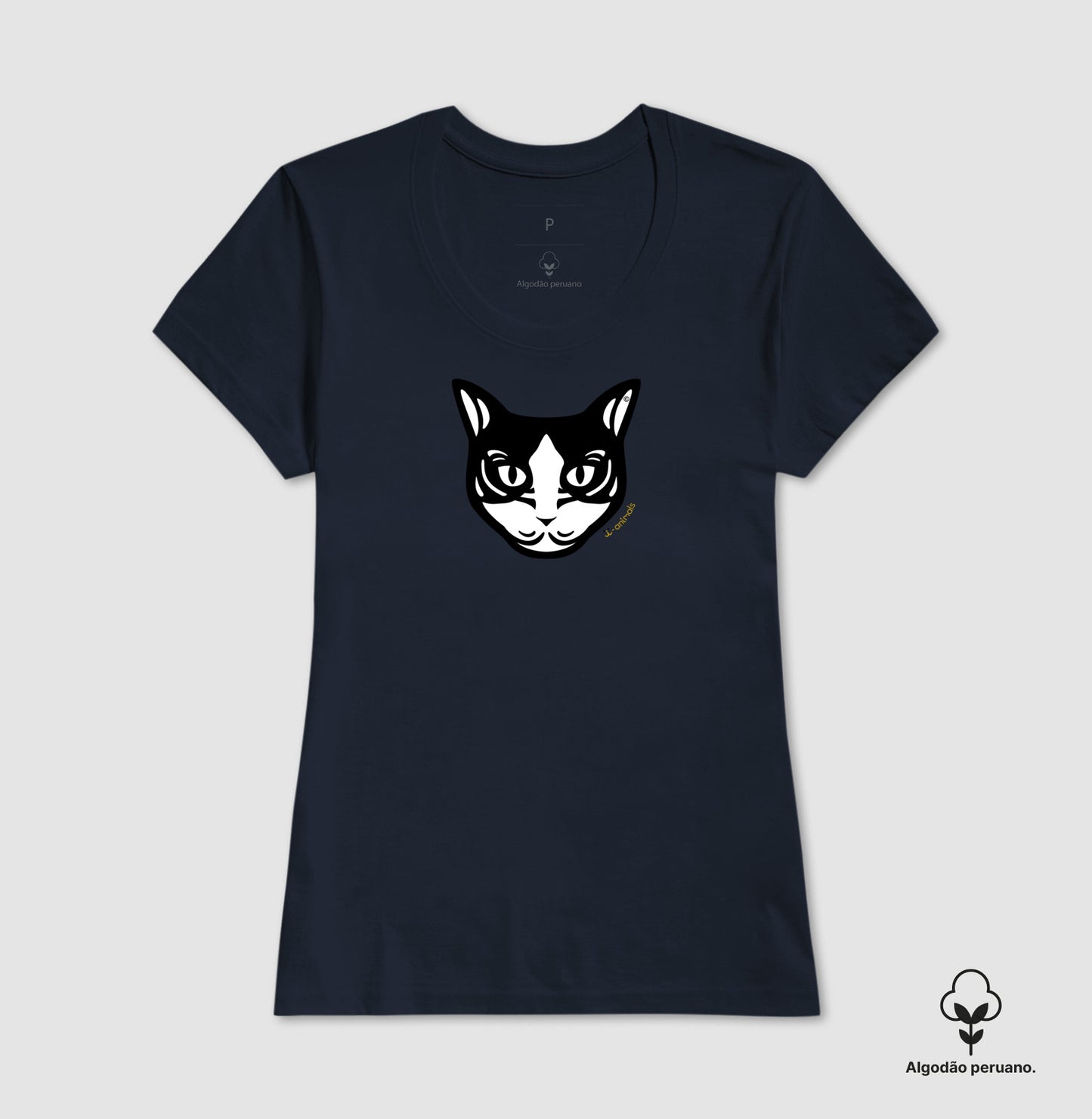 Camiseta Gato Preto e Branco “INCA SOFT” - Tribal