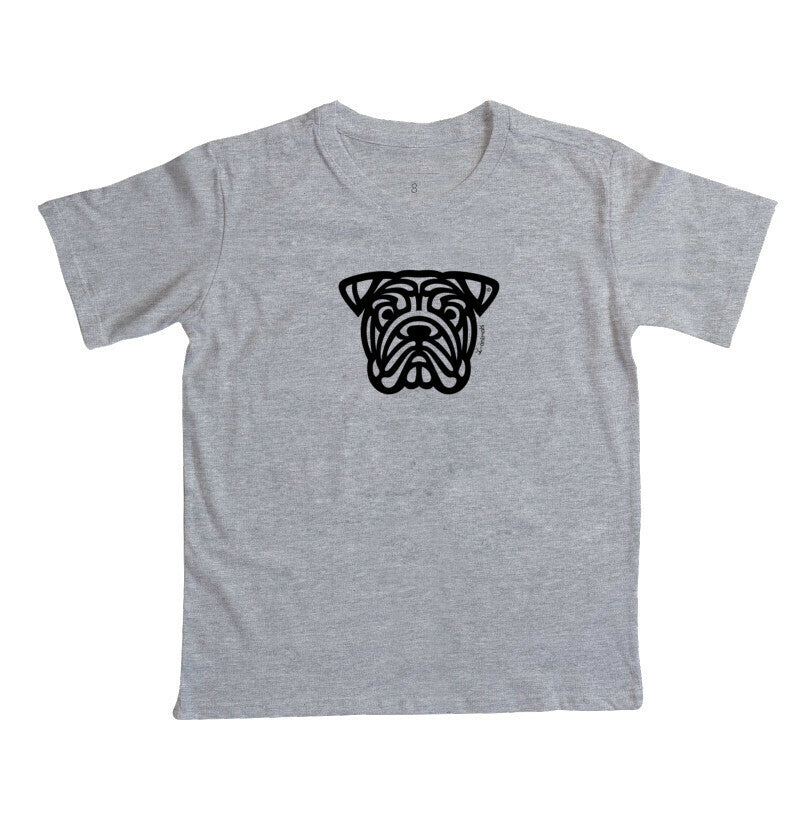 Camiseta Infantil Buldogue Inglês - Tribal