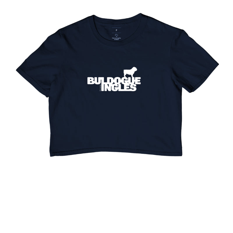 Camiseta Cropped Buldogue Inglês - Identidade