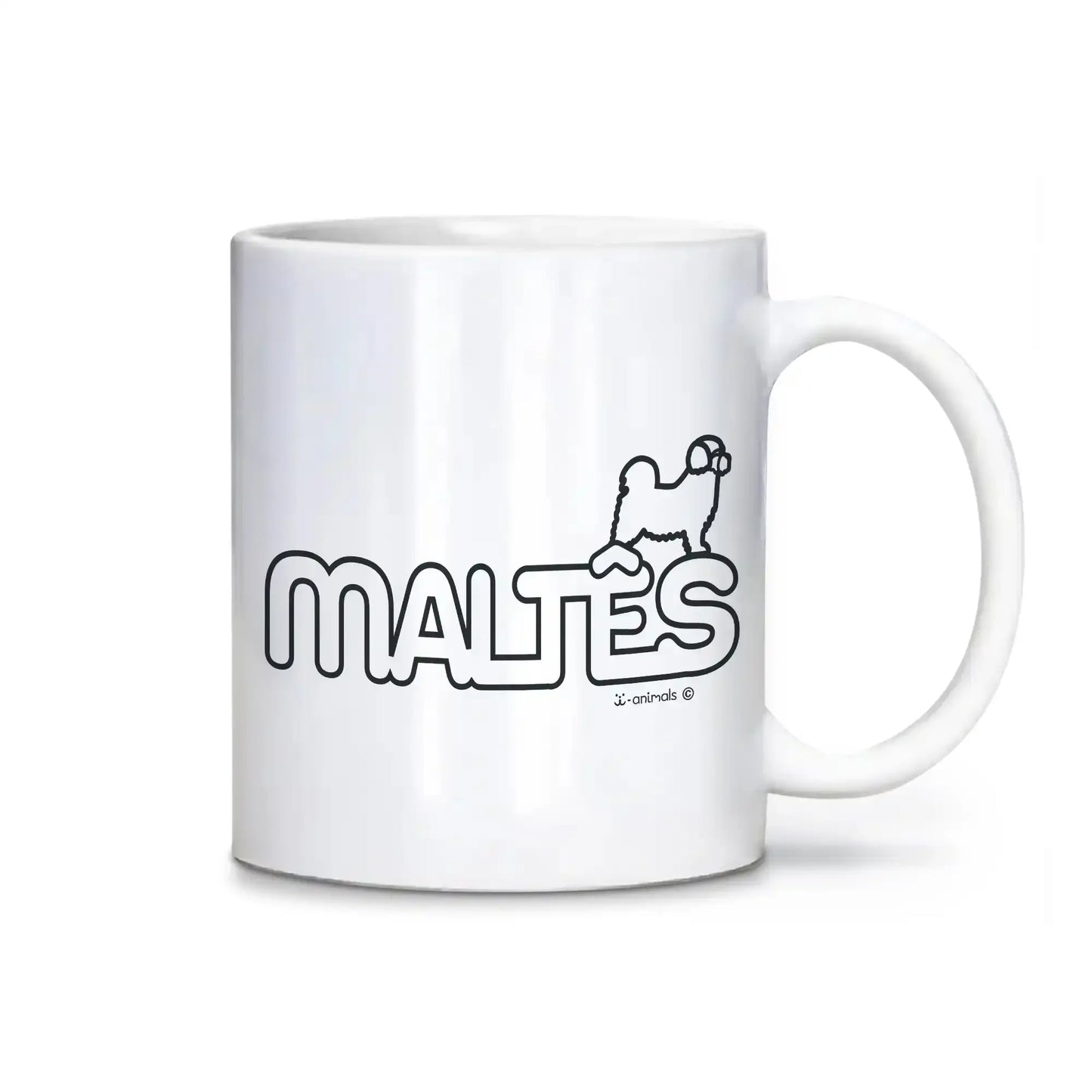 Caneca Maltês - Identidade - i-animals