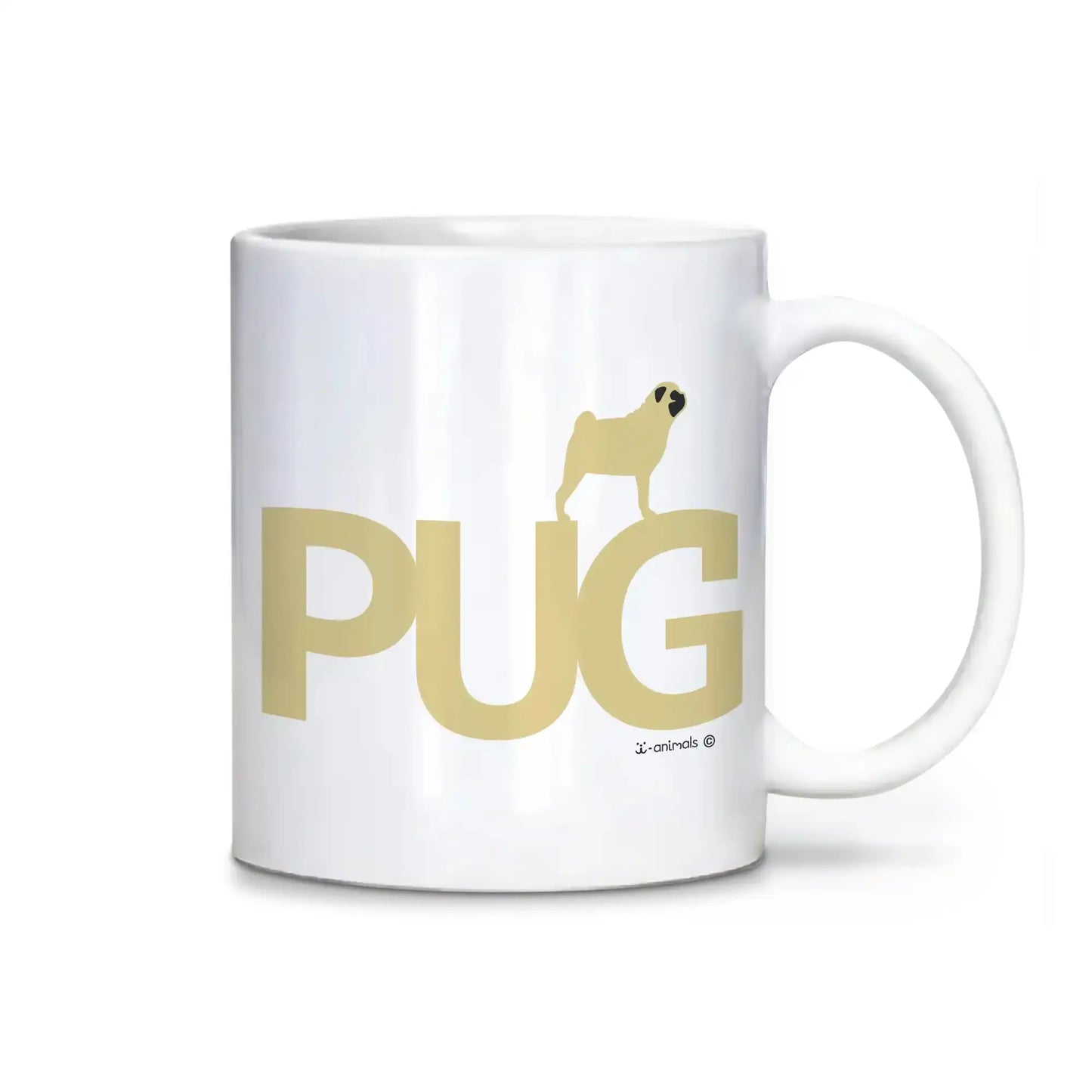 Caneca Pug - Identidade i-animals